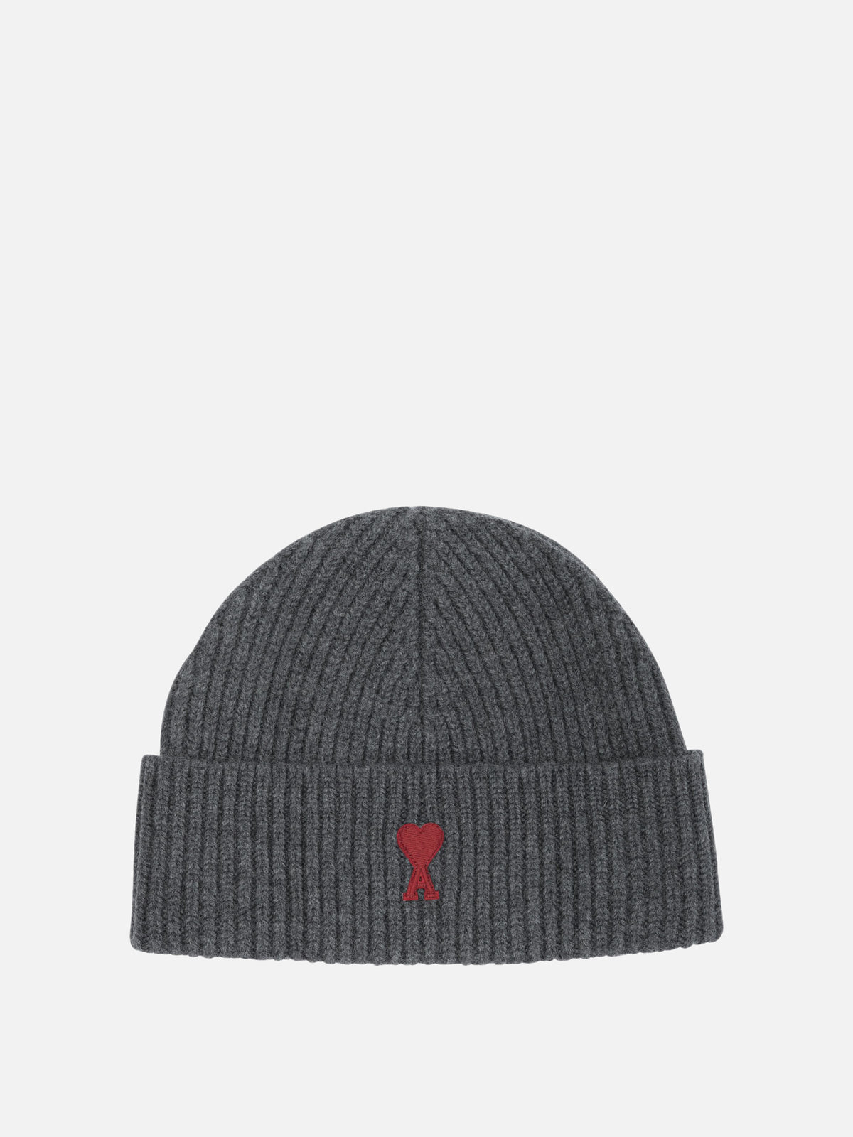 Ami Paris Merino wool beanie Grey - VIETTI