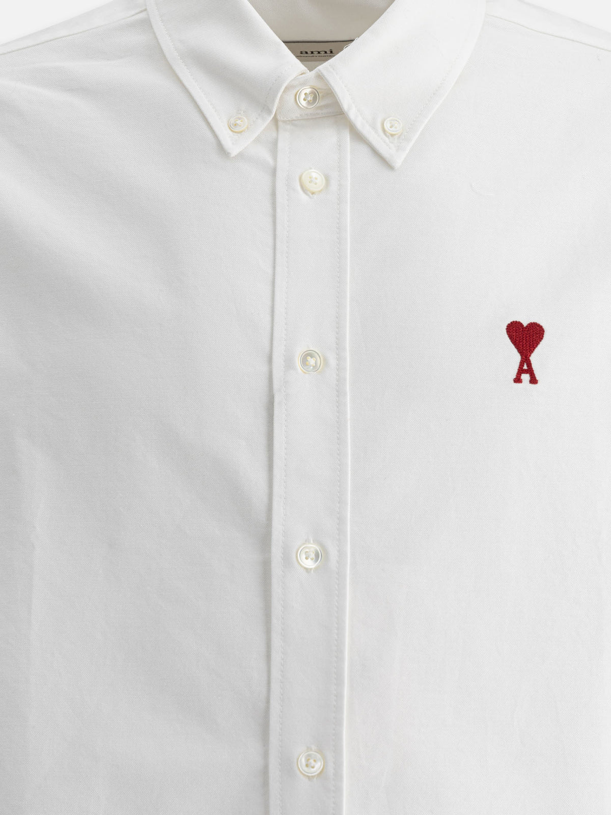 Ami Paris "Ami de Coeur" Casual Shirt White - VIETTI