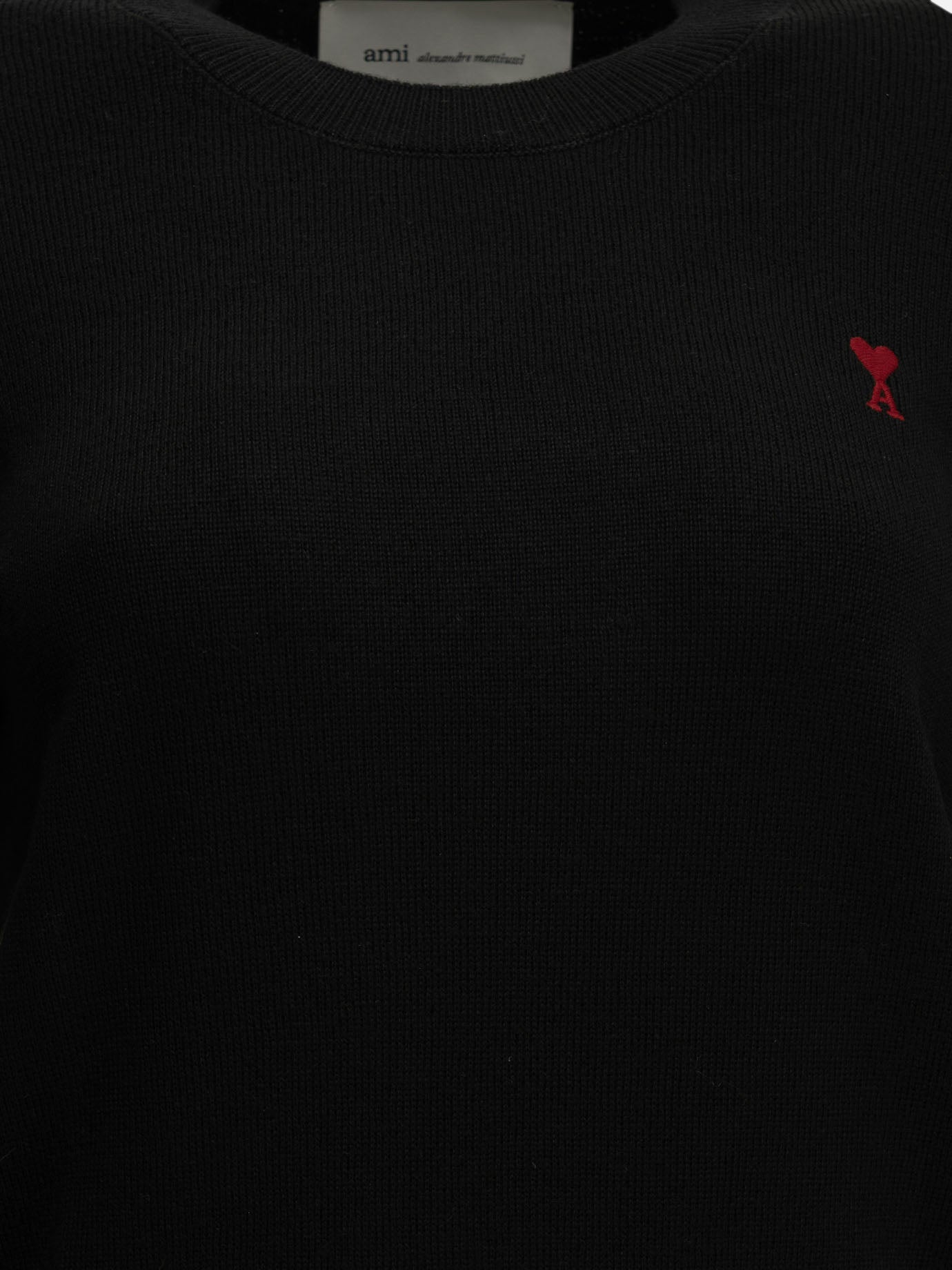 Crewneck sweaters Logo  Black - Ami Paris Women | PDP | VIETTI Online Store | thumbnail_3