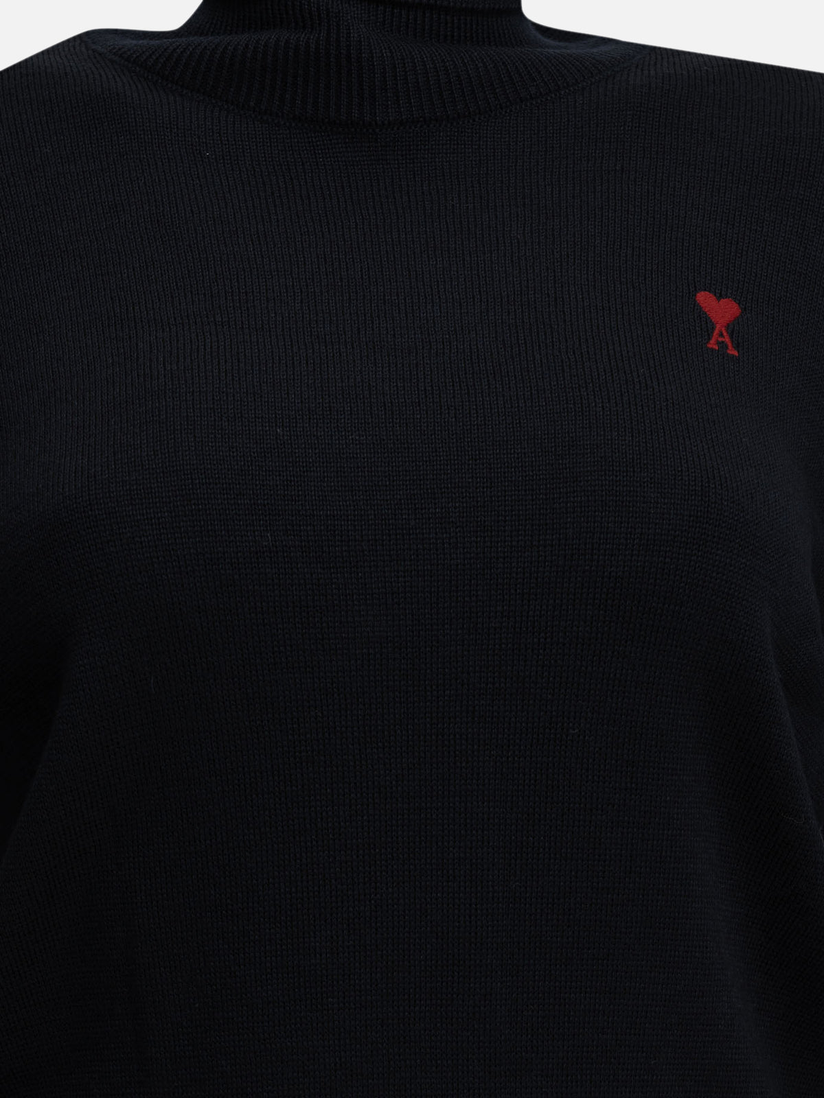 Ami Paris "Ami de Coeur" Turtleneck Sweater Blue - VIETTI