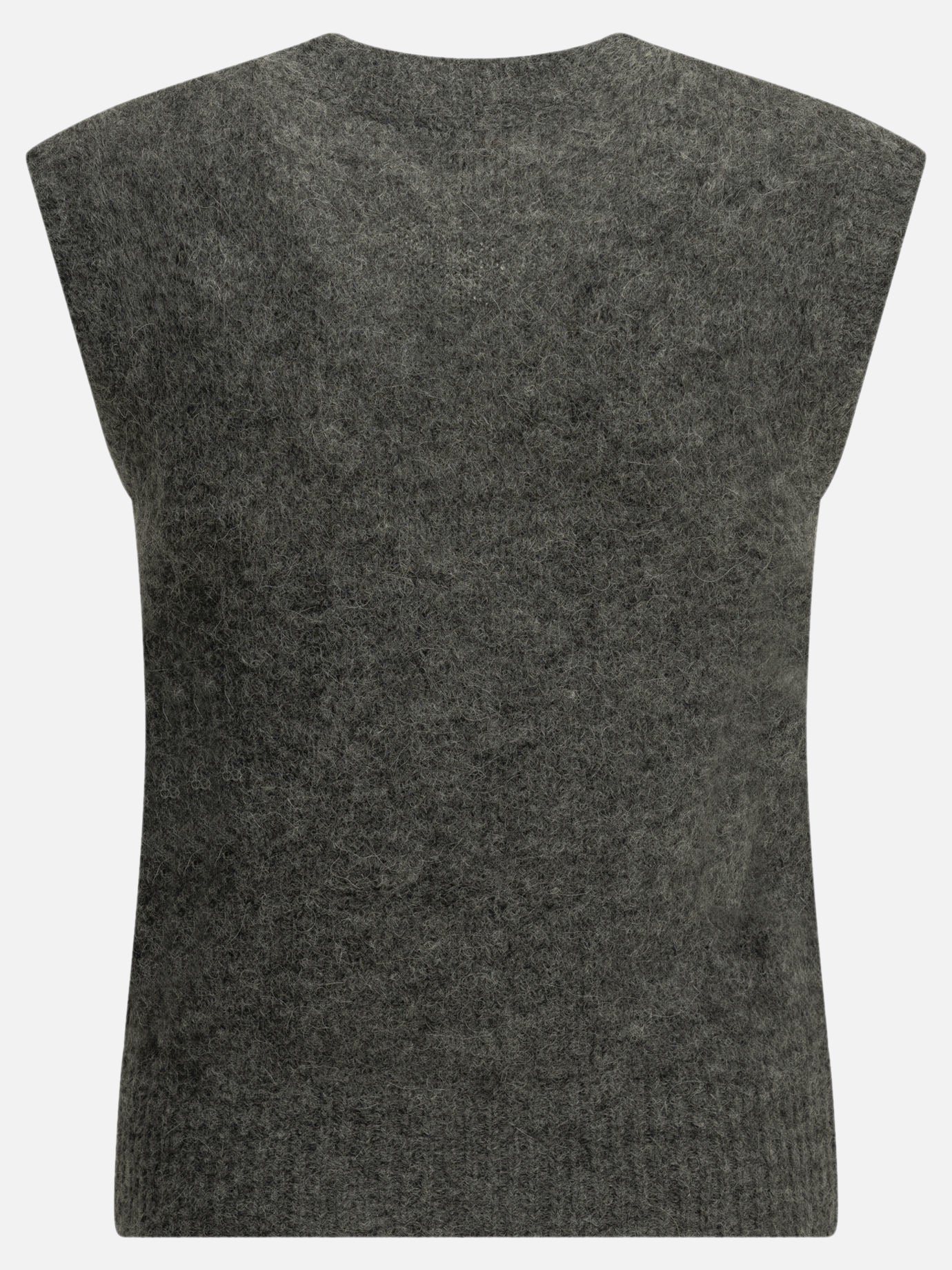 Ami Paris Logo Vest Grey

