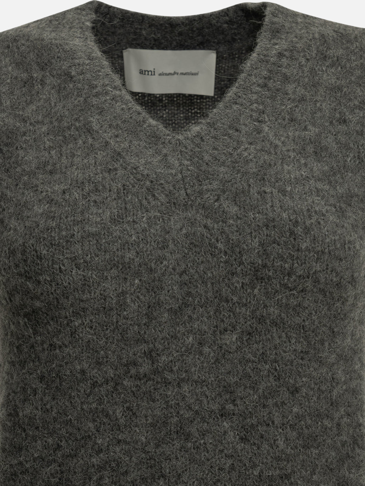 Ami Paris Logo Vest Grey

