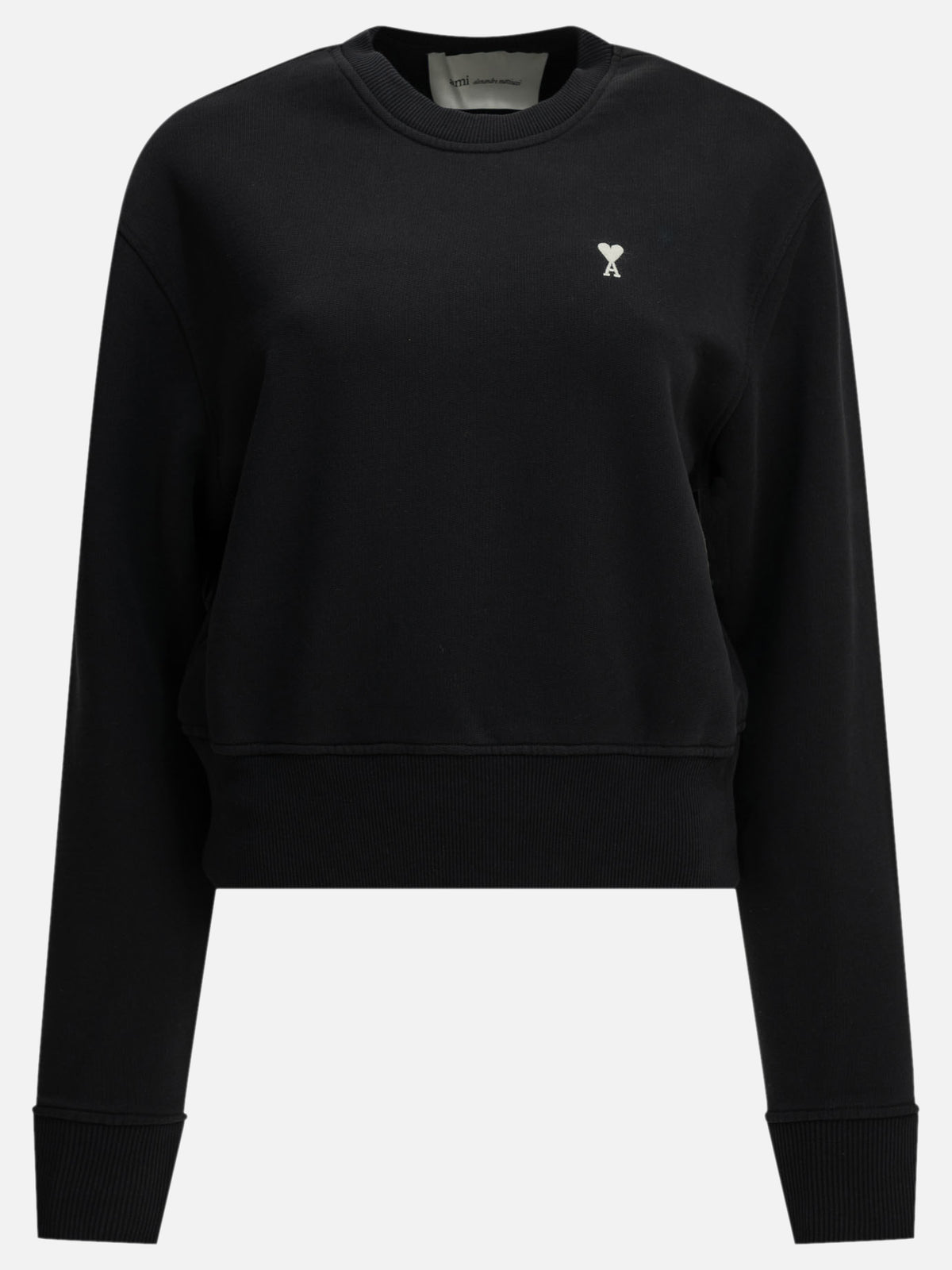Ami Paris "Ami de Coeur" Crew-Neck Sweatshirt Black

