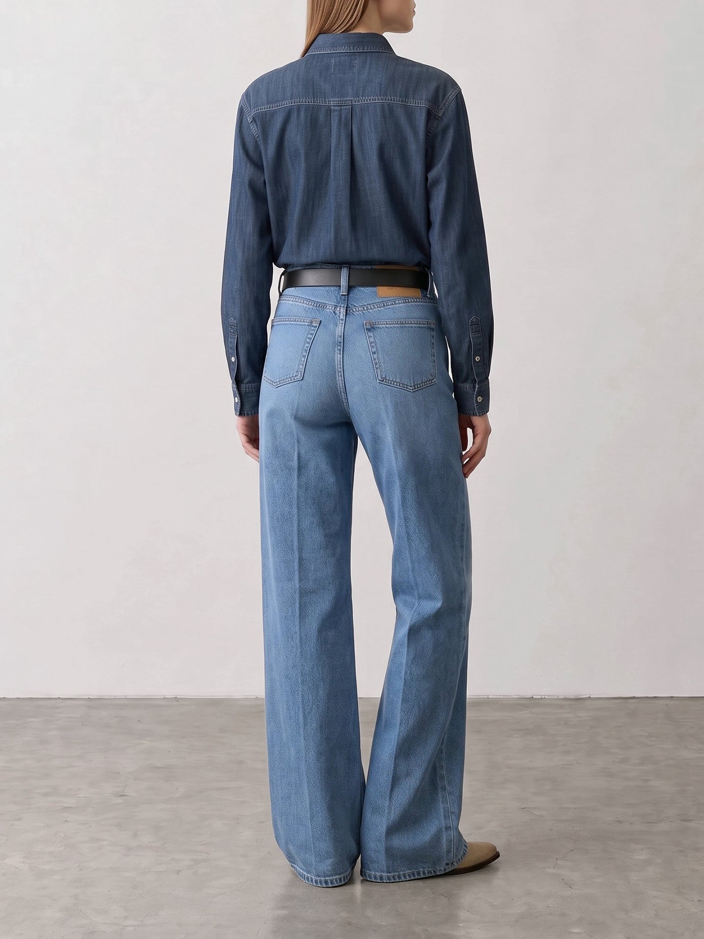 Flared jeans Solid colour  Light blue - Ami Paris Women | PDP | VIETTI Online Store | Zoom-Modal_3
