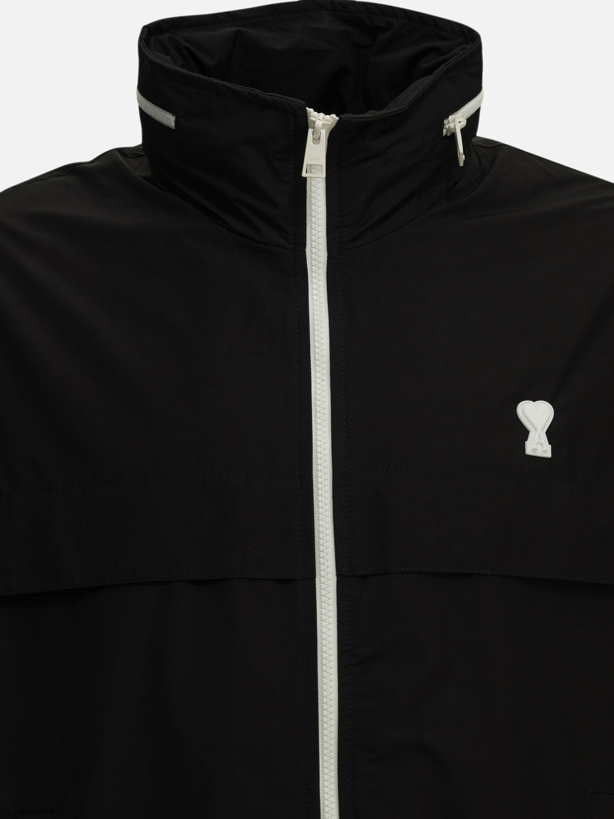 Ami Paris "Ami de Coeur" Windbreaker Black - VIETTI