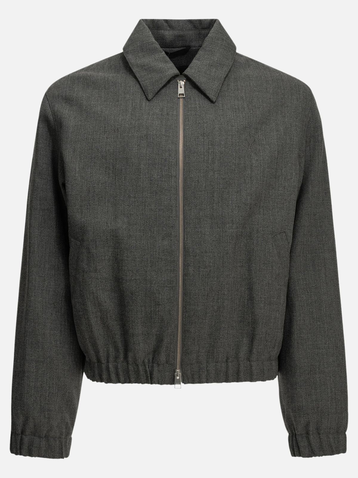 Ami Paris "Ami de Coeur" Lightweight Jacket Grey - VIETTI