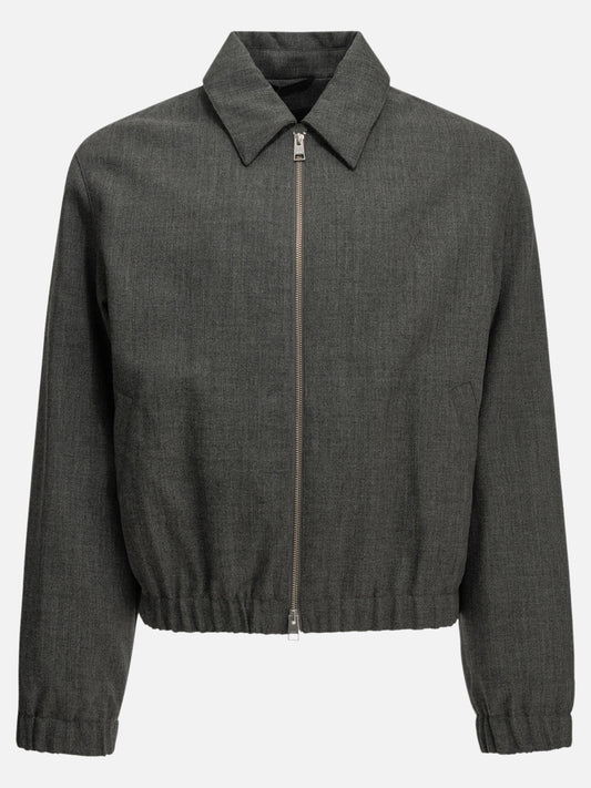 Ami Paris "Ami de Coeur" Lightweight Jacket Grey

