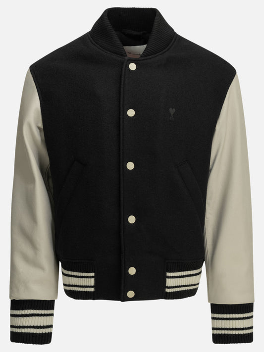 Ami Paris "Teddy" Bomber Jacket Black

