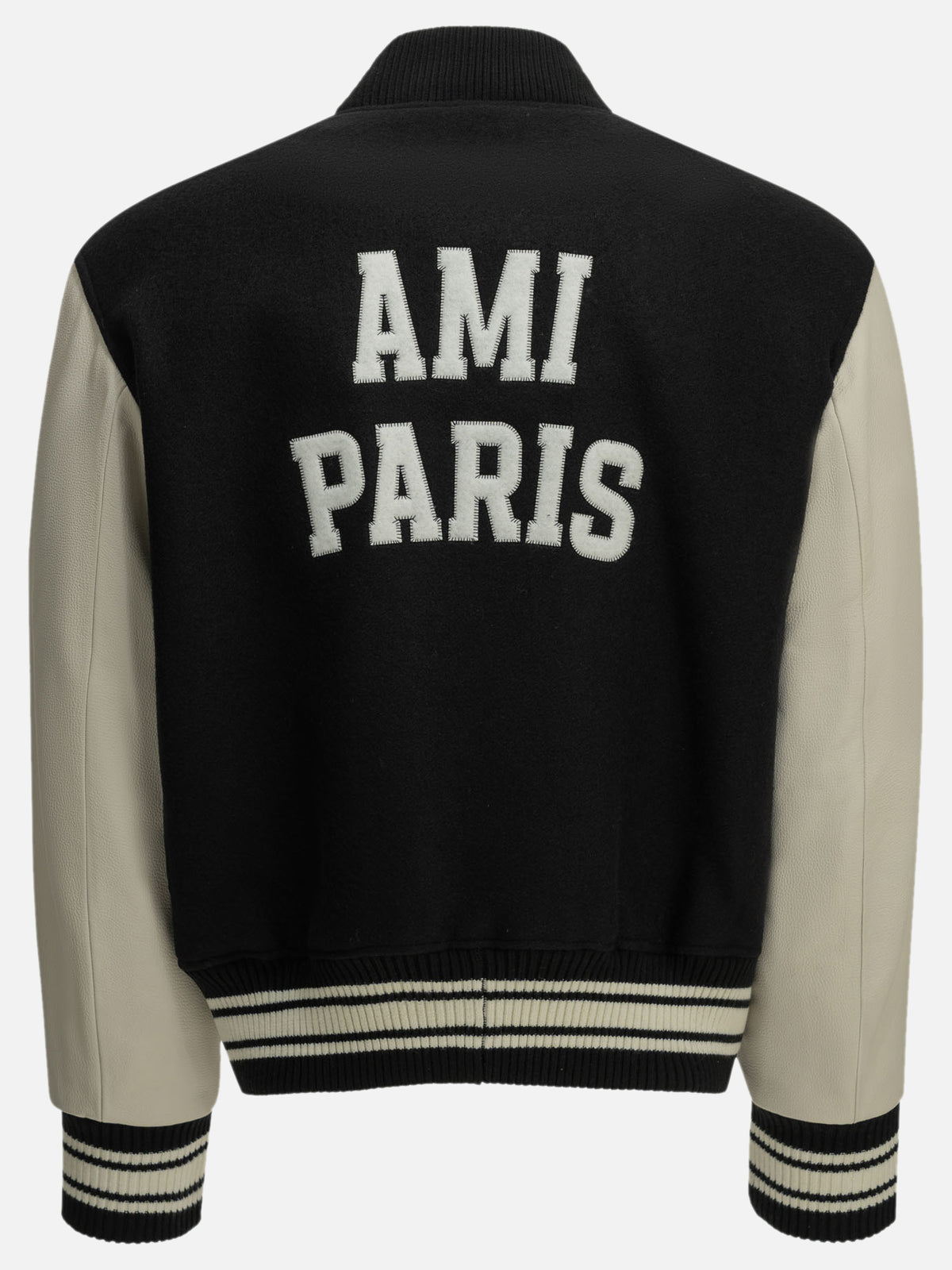 Ami Paris "Teddy" Bomber Jacket Black - VIETTI