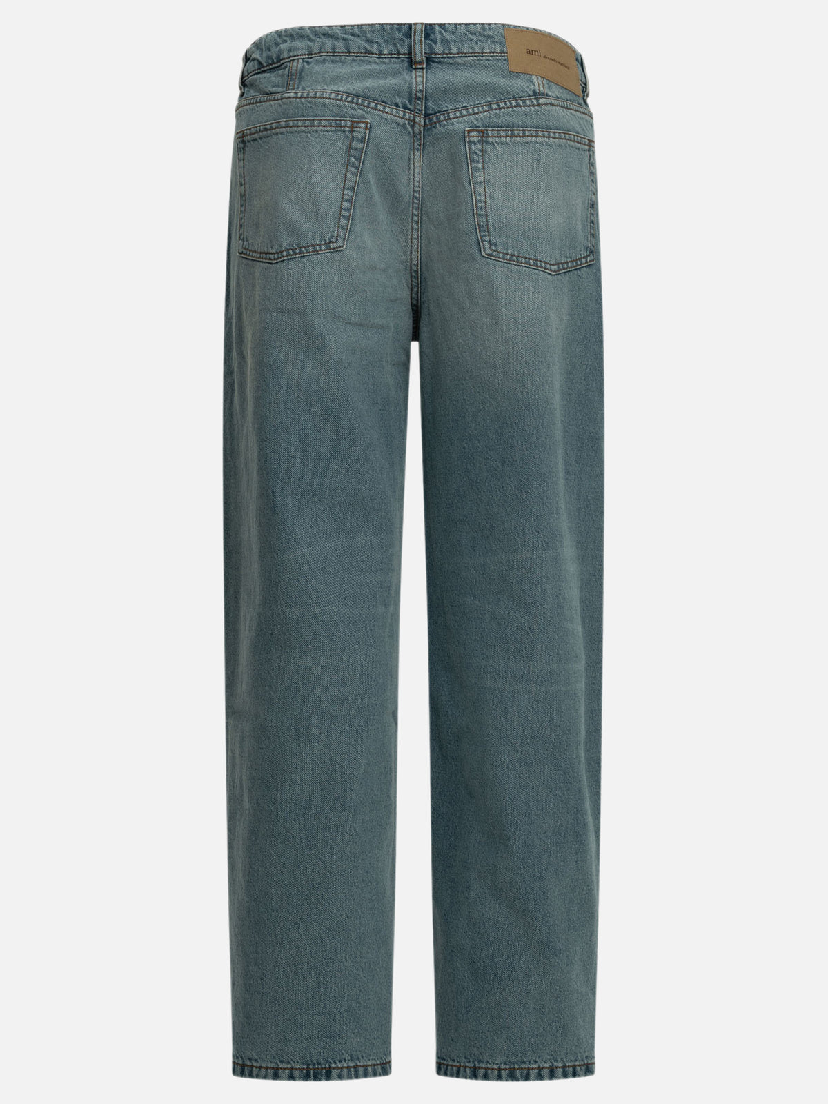 Ami Paris Wide-leg jeans Light blue

