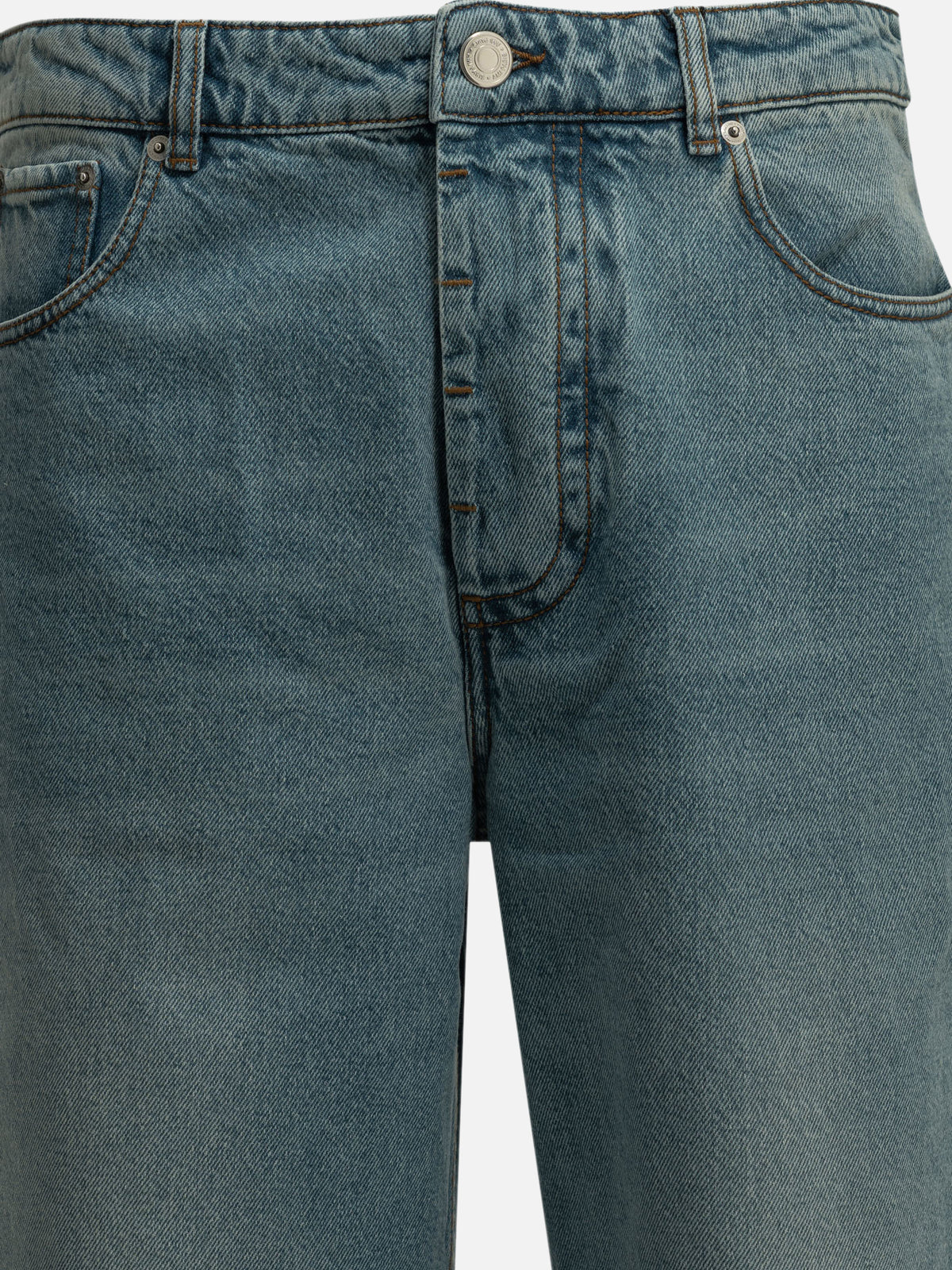 Ami Paris Wide-leg jeans Light blue

