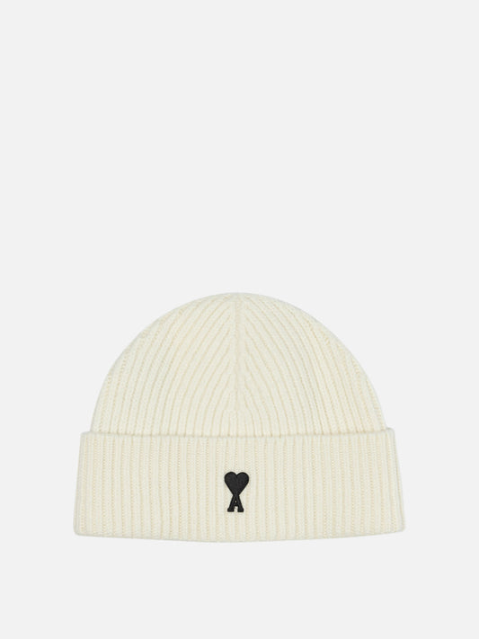 Ami Paris "Ami de Coeur" Beanie White

