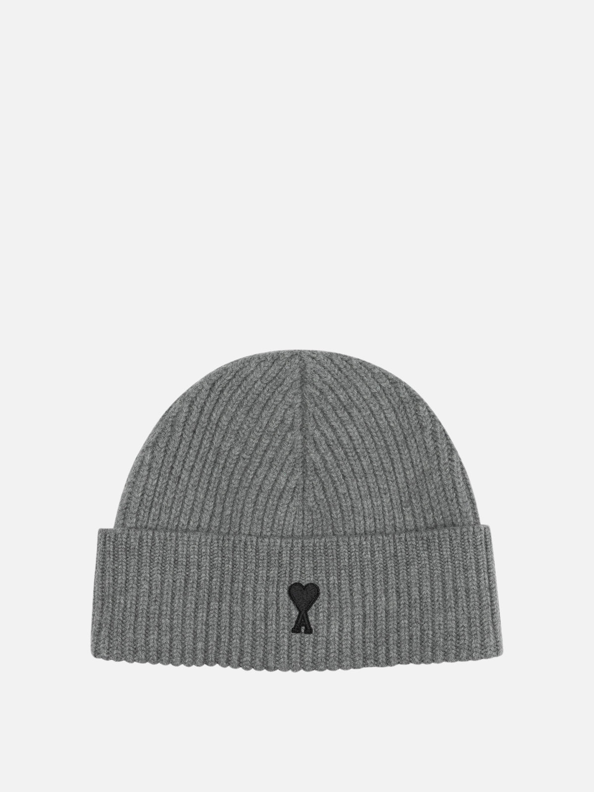 Ami Paris "Ami de Coeur" Beanie Grey

