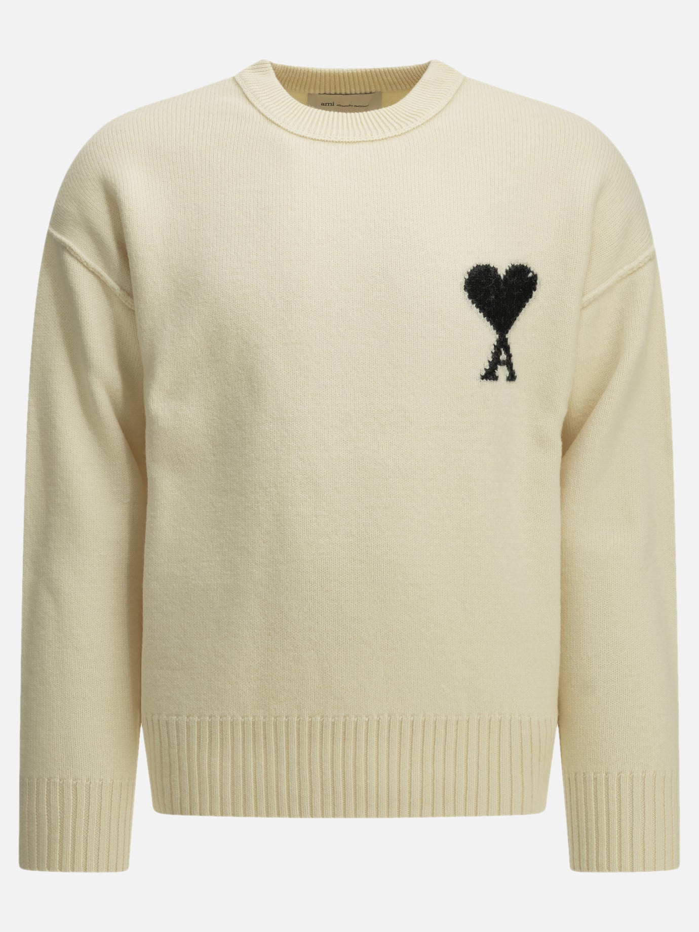 Crewneck sweaters Logo  White - Ami Paris Men | PDP | VIETTI Online Store | thumbnail