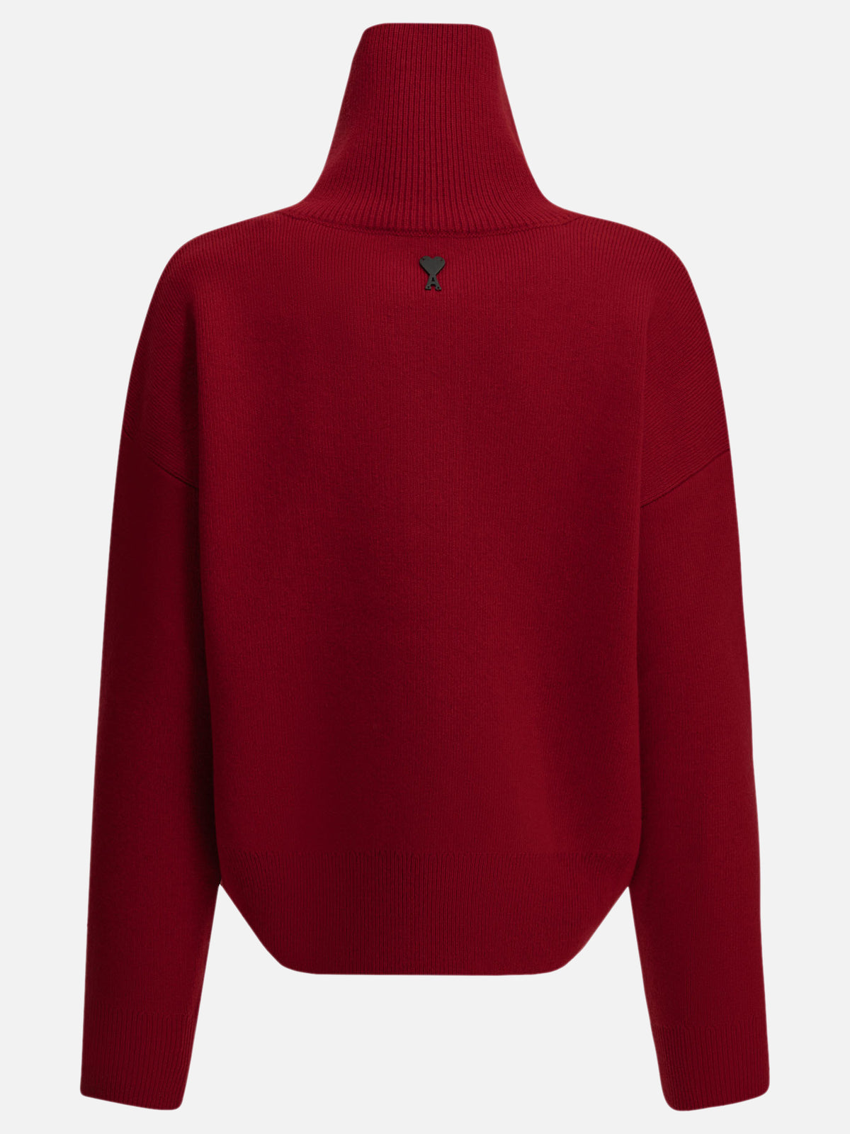 Ami Paris Wool Turtleneck Sweater Red

