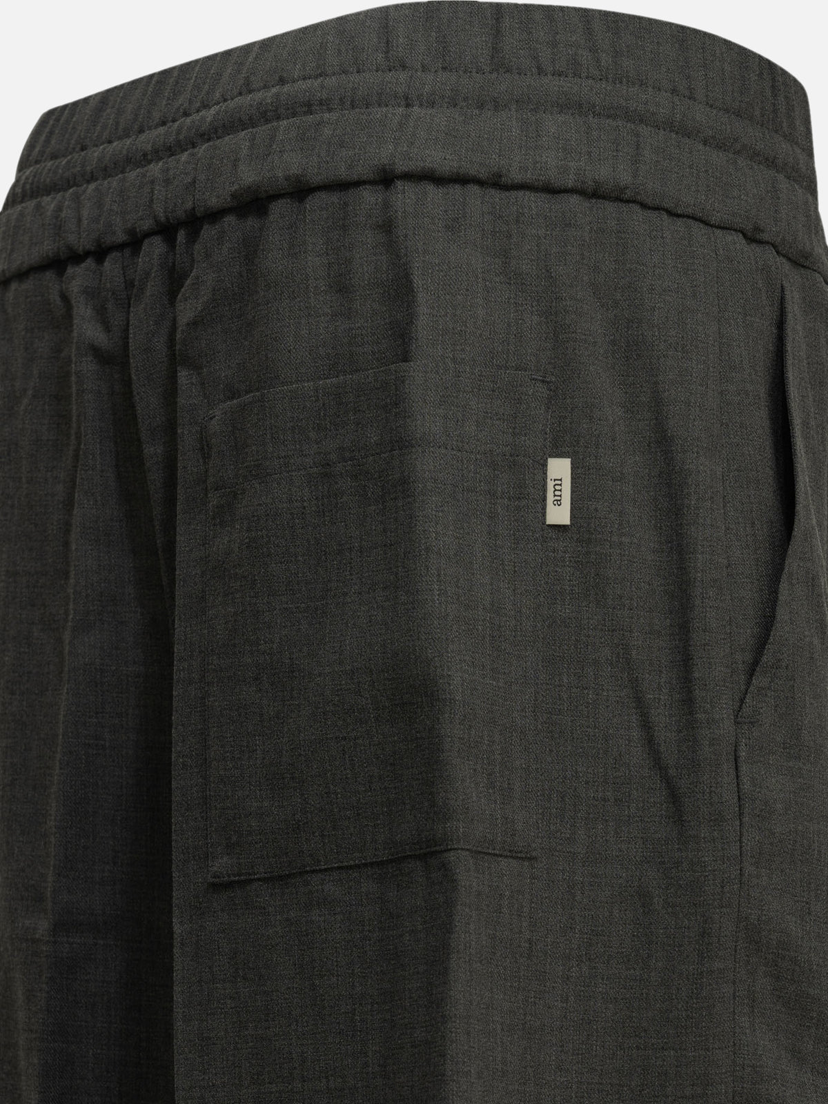 Ami Paris Casual wool pants Grey - VIETTI