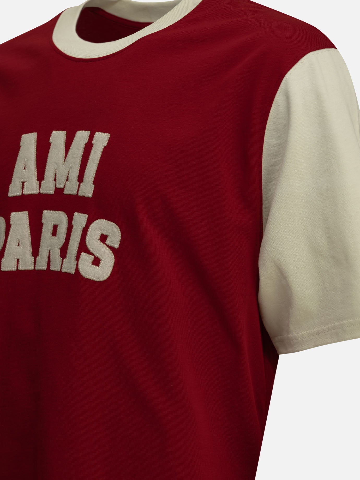 T-shirt girocollo Logo  Rosso - Ami Paris Uomo | PDP | VIETTI Online Store | Zoom-Modal_6
