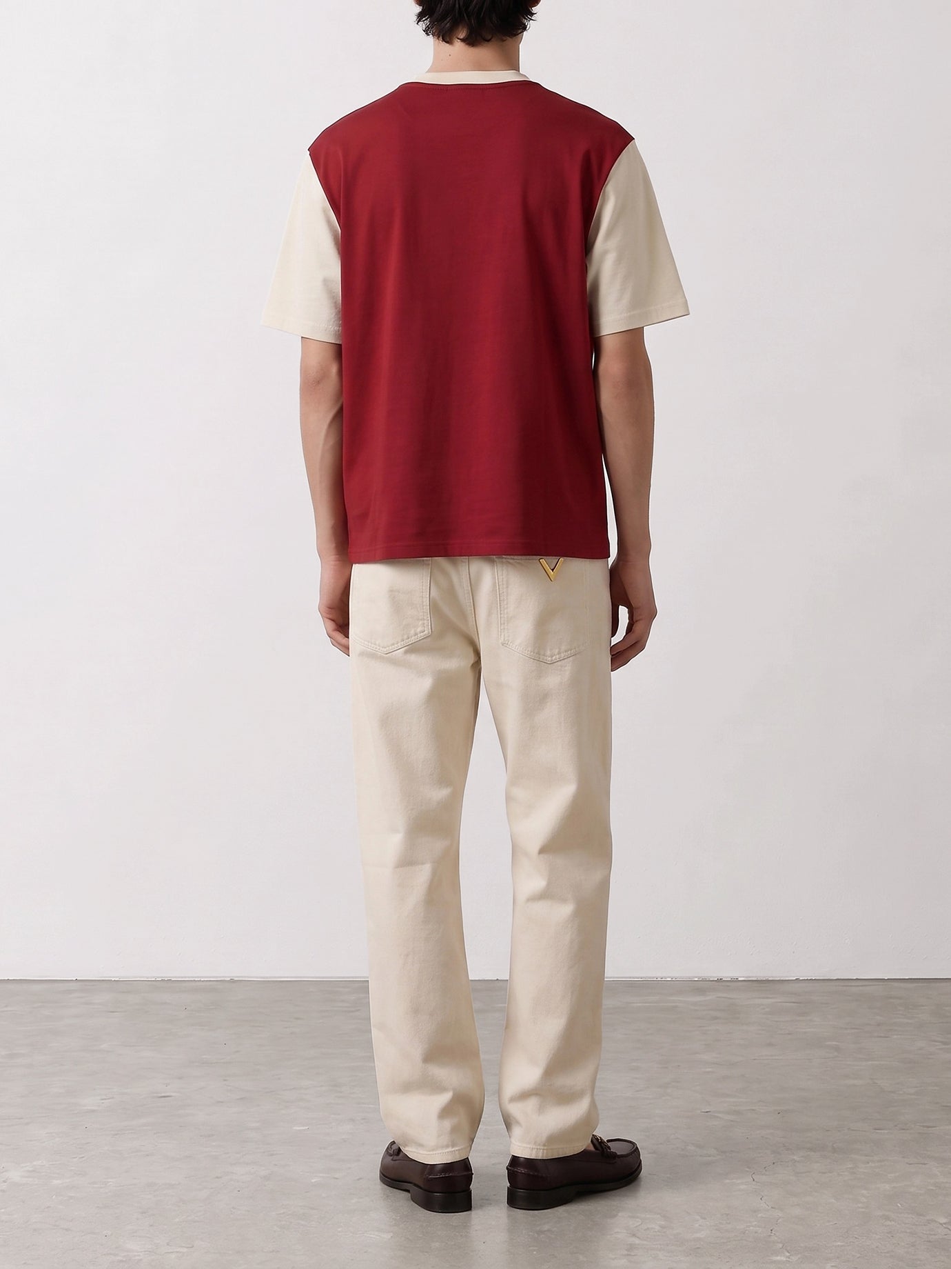T-shirt girocollo Logo  Rosso - Ami Paris Uomo | PDP | VIETTI Online Store | thumbnail_3