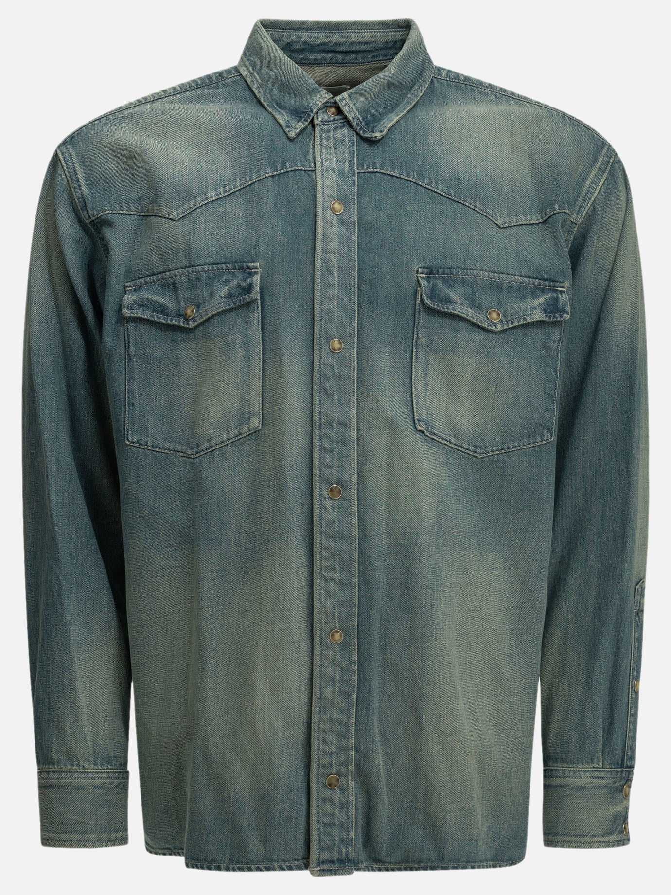 Casual shirts Solid colour  Light blue - A.Presse Men | PDP | VIETTI Online Store | thumbnail