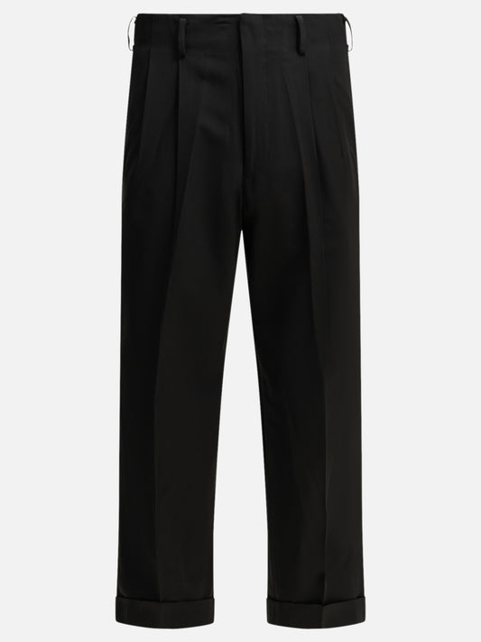 Tailored trousers Solid colour  Black - A.Presse Men | PDP | VIETTI Online Store 
