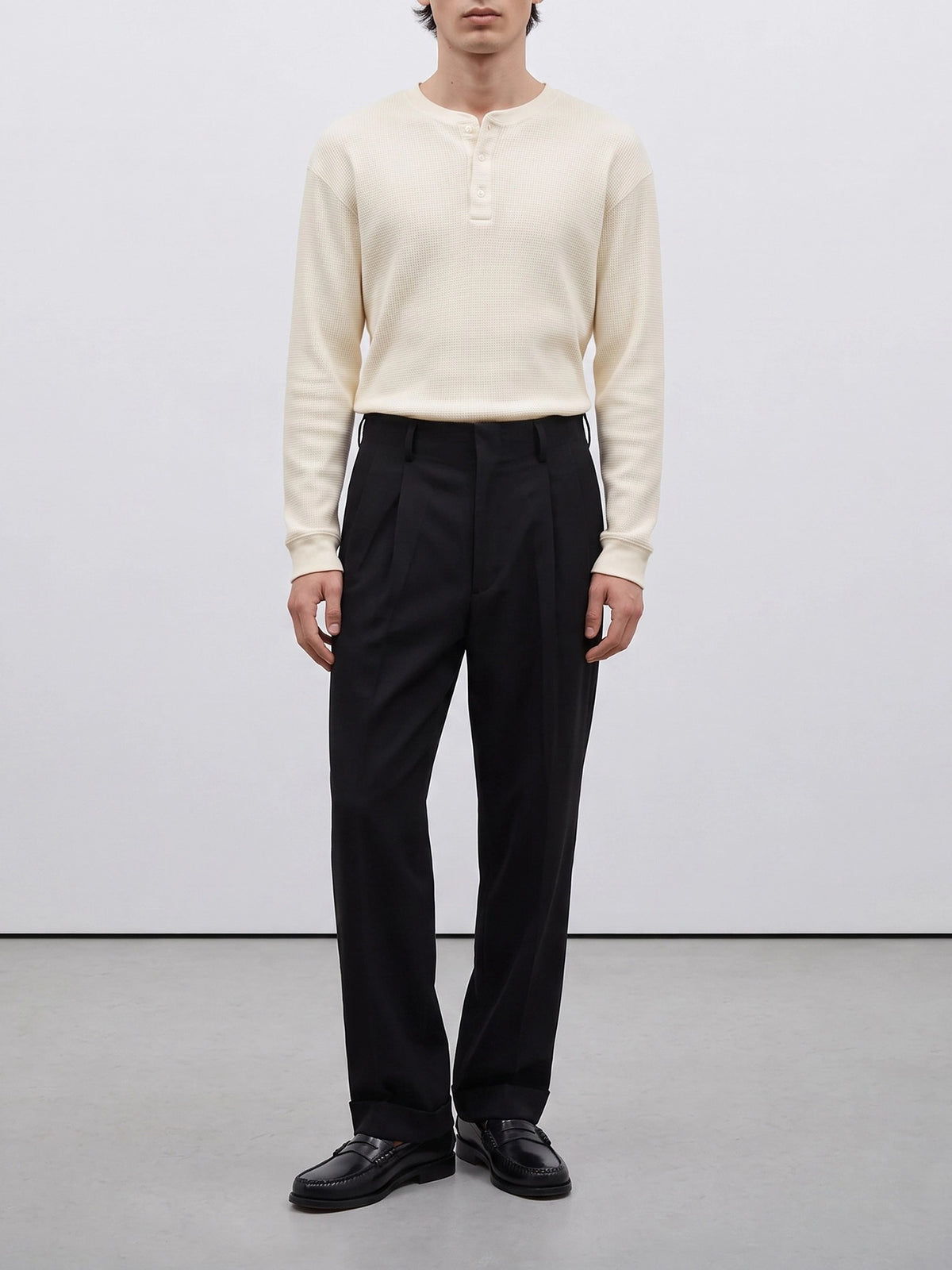 A.Presse Tailored pants made of wool blend Black - VIETTI