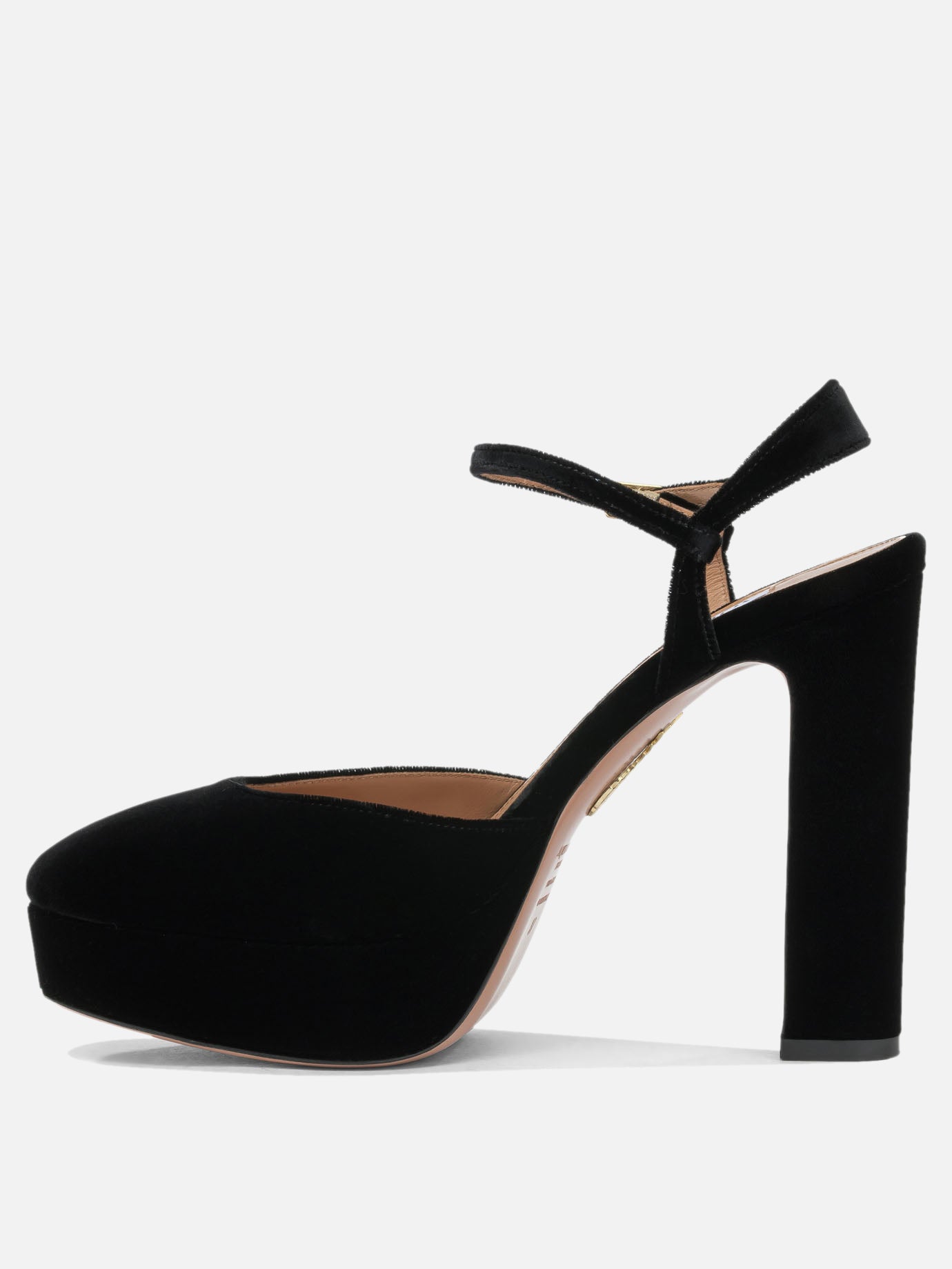 Slingbacks 64% viscose 34% cupro 1% goat leather 1% sheep leather - 100% calf leather  Black - Aquazzura Women | PDP | VIETTI Online Store | thumbnail_3