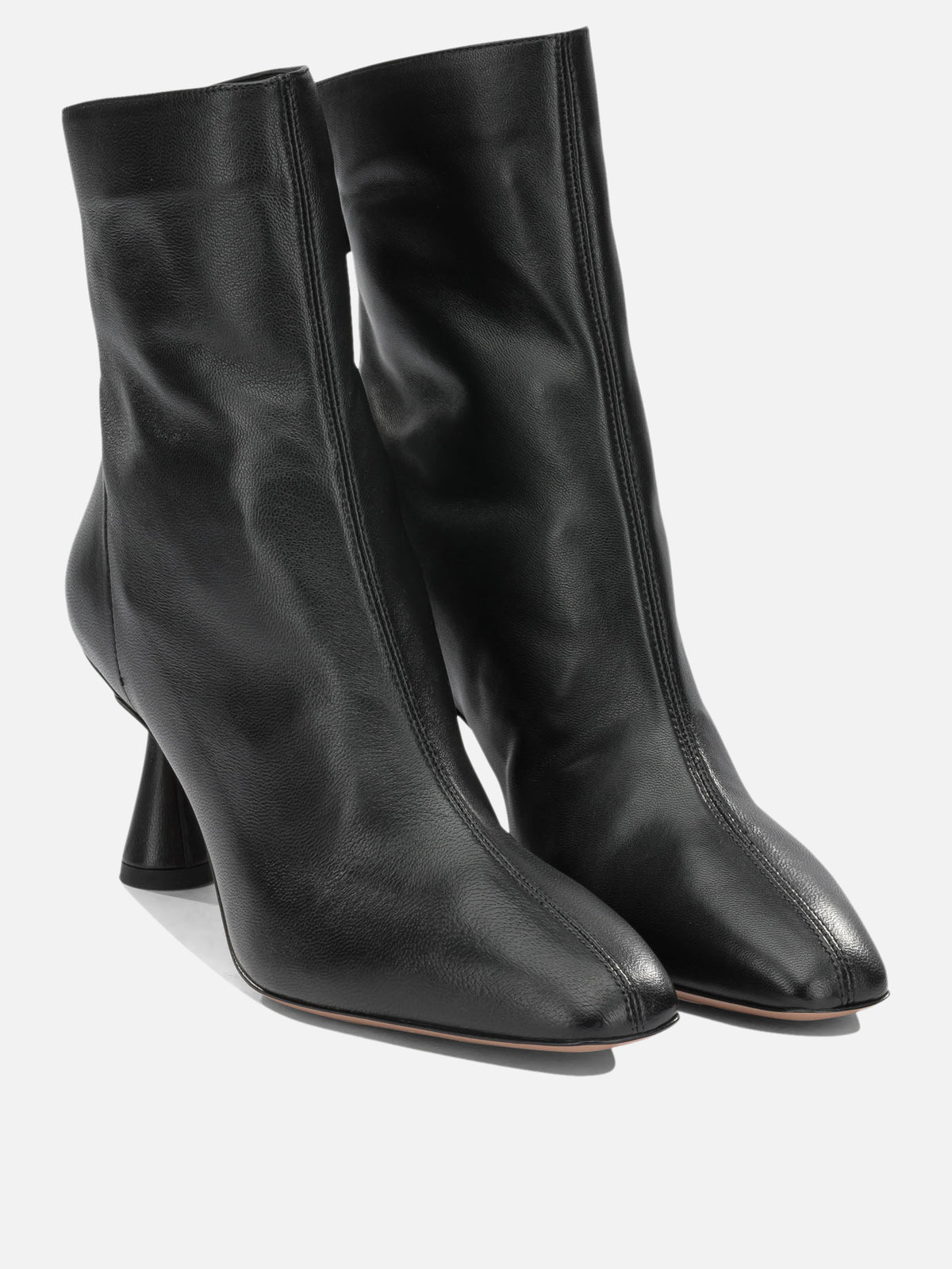 Aquazzura Stivaletti con zip "Amore 75 mm" Nero - VIETTI
