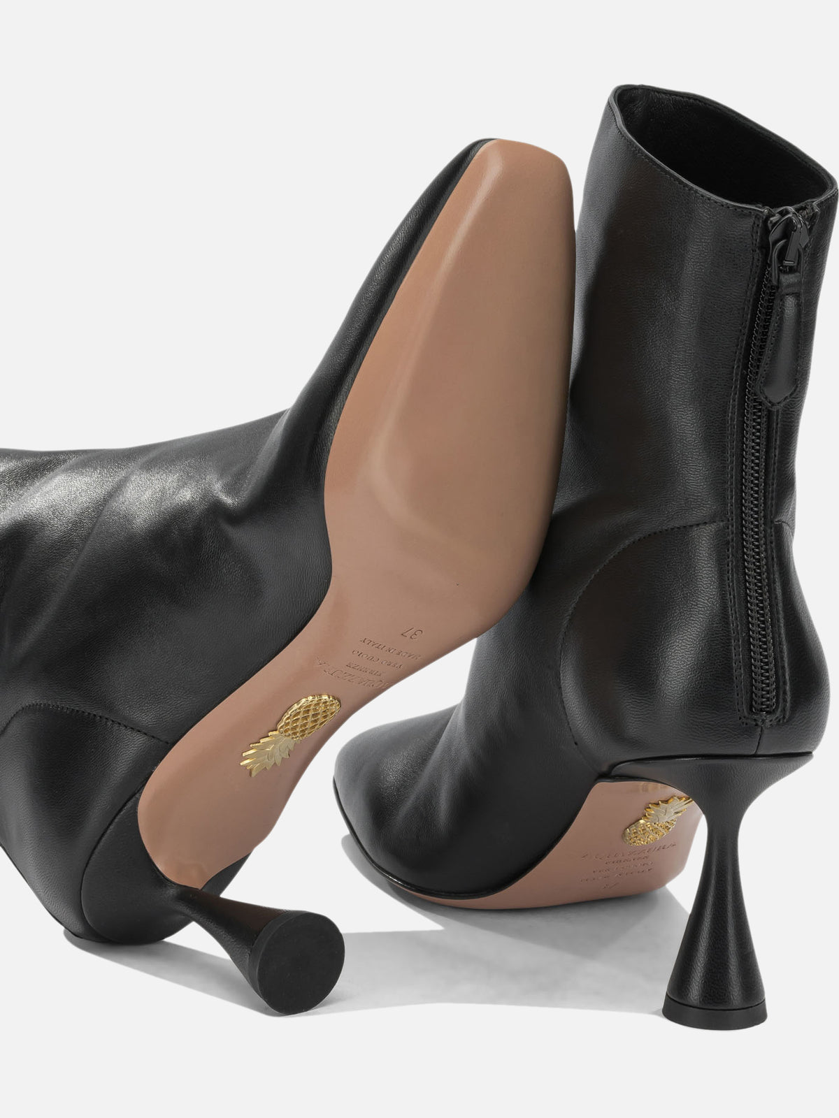 Aquazzura Stivaletti con zip "Amore 75 mm" Nero - VIETTI