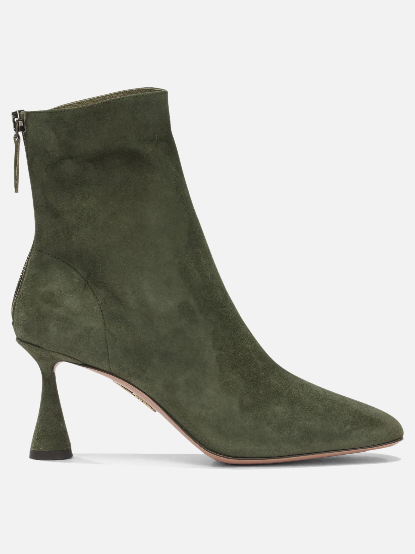 Zipped boots 100% kid suede leather - 100% calf leather  Green - Aquazzura Women | PDP | VIETTI Online Store | thumbnail