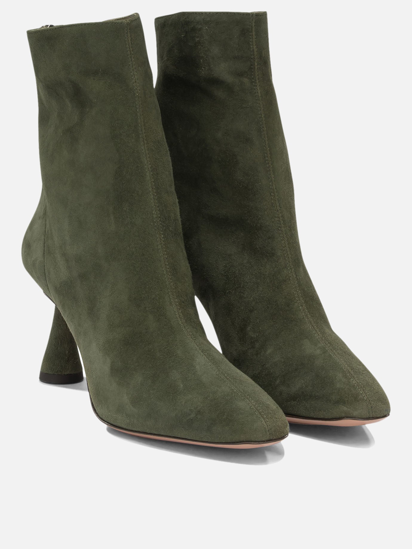 Zipped boots 100% kid suede leather - 100% calf leather  Green - Aquazzura Women | PDP | VIETTI Online Store | thumbnail_2