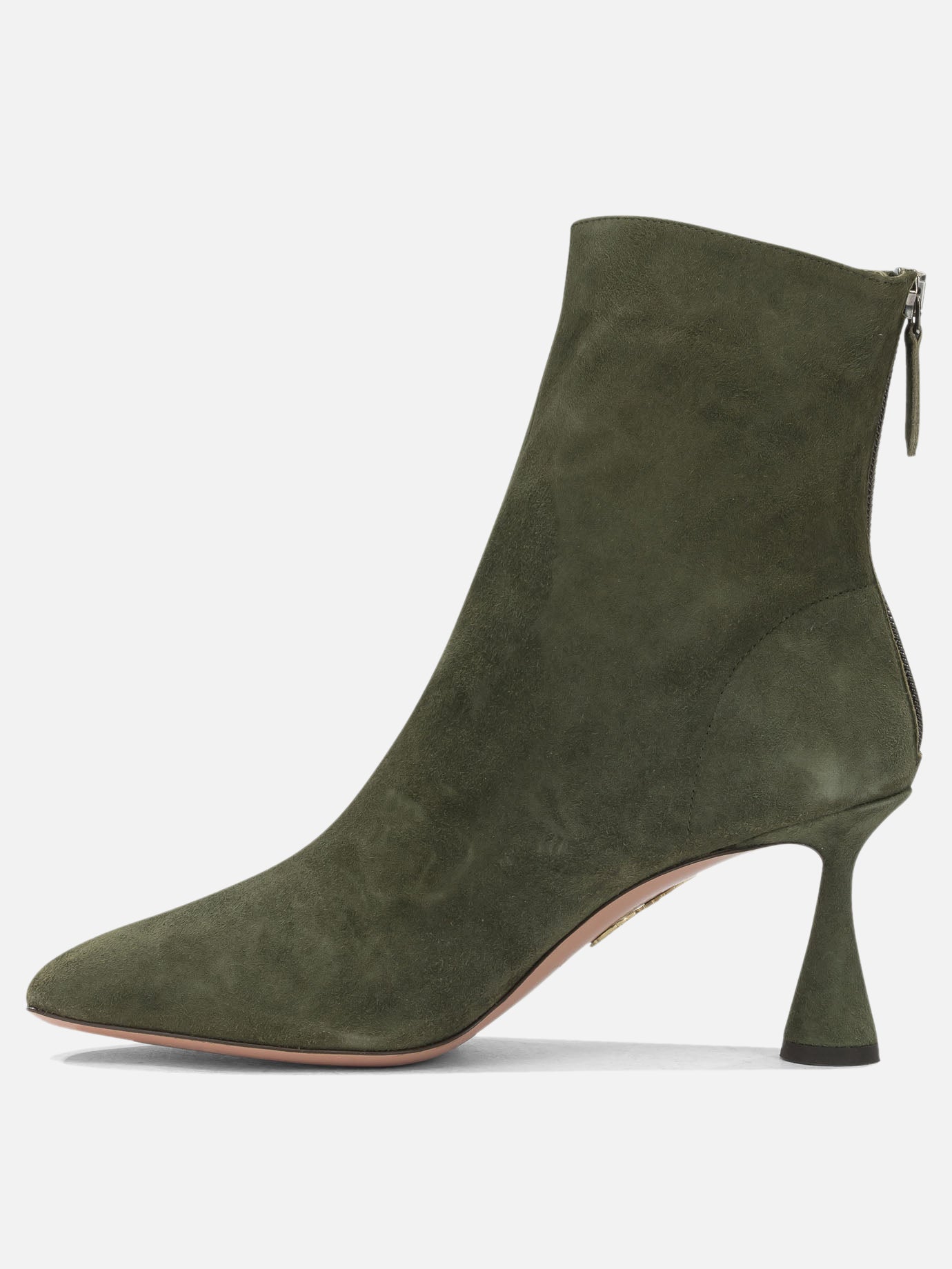 Zipped boots 100% kid suede leather - 100% calf leather  Green - Aquazzura Women | PDP | VIETTI Online Store | thumbnail_3