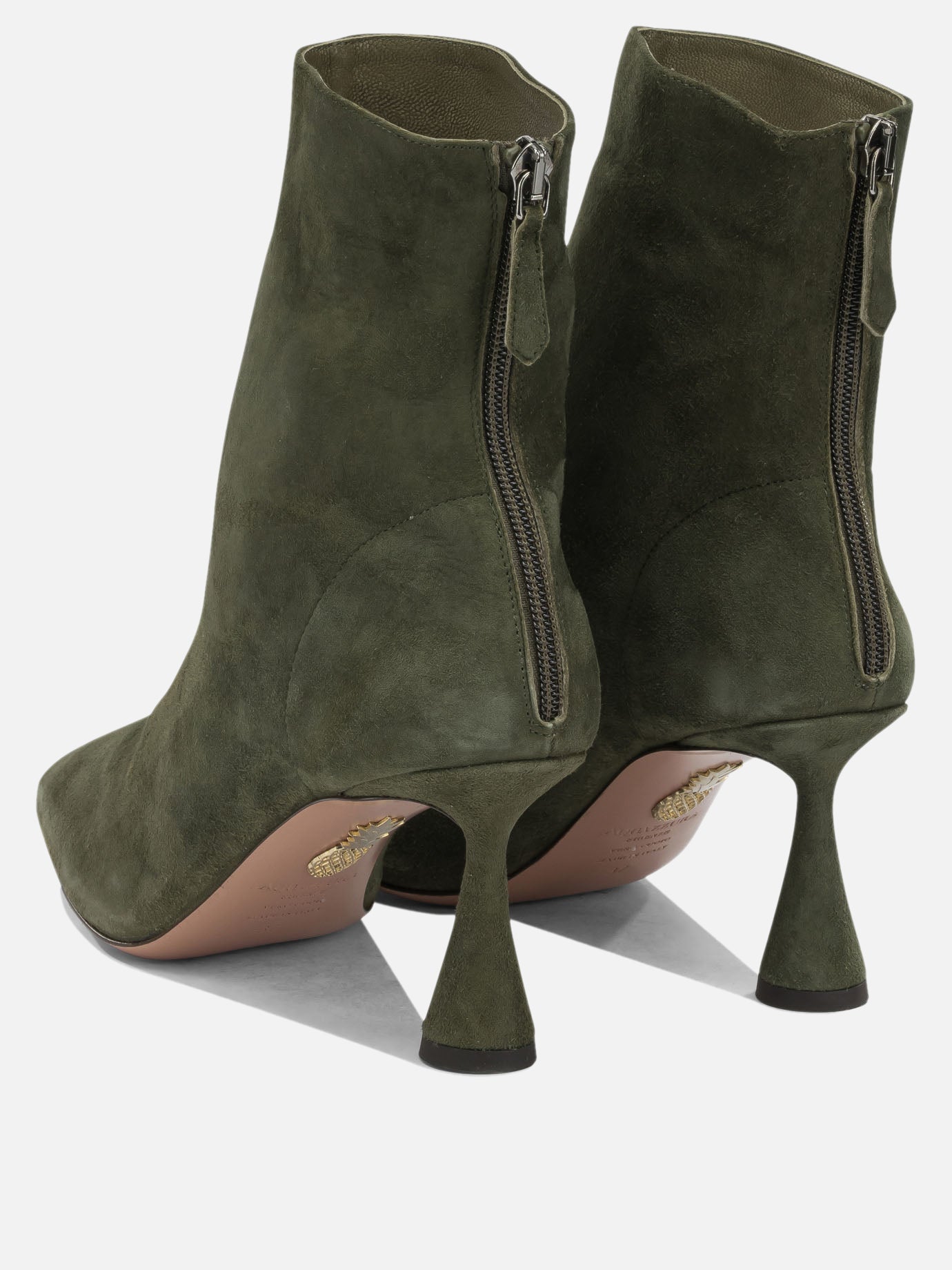 Zipped boots 100% kid suede leather - 100% calf leather  Green - Aquazzura Women | PDP | VIETTI Online Store | Zoom-Modal_4
