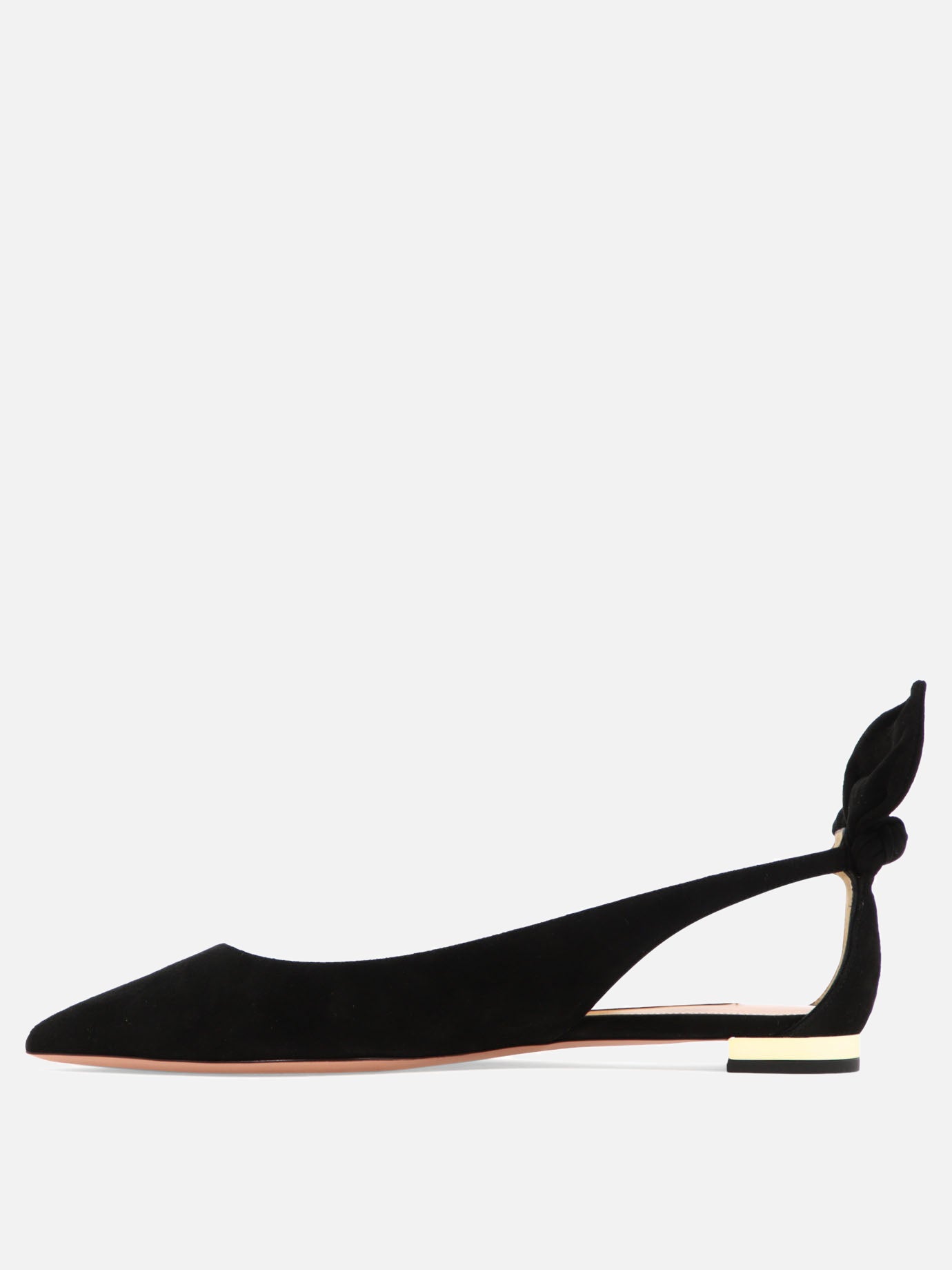 Classic ballet flats 100% kid leather - 100% calf leather  Black - Aquazzura Women | PDP | VIETTI Online Store | thumbnail_3