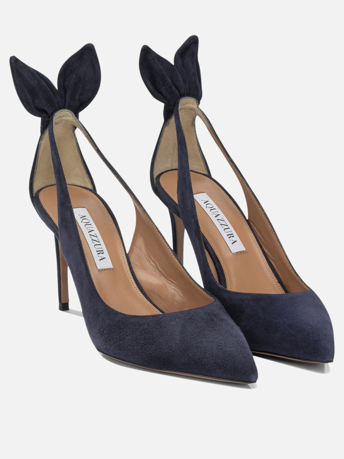 Aquazzura "Bow Tie 85 mm" Décolleté Blue - VIETTI