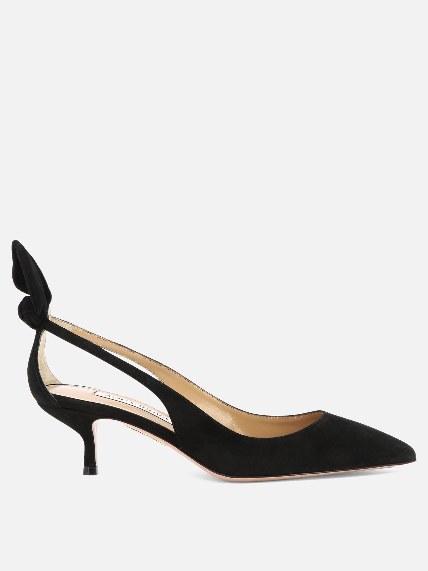 Aquazzura "Bow Tie Pump 50 mm" Décolleté Black

