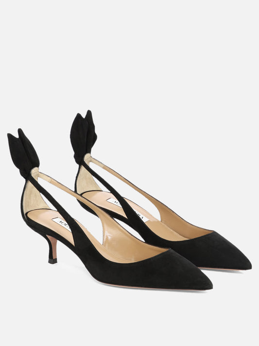 Aquazzura "Bow Tie Pump 50 mm" Décolleté Black

