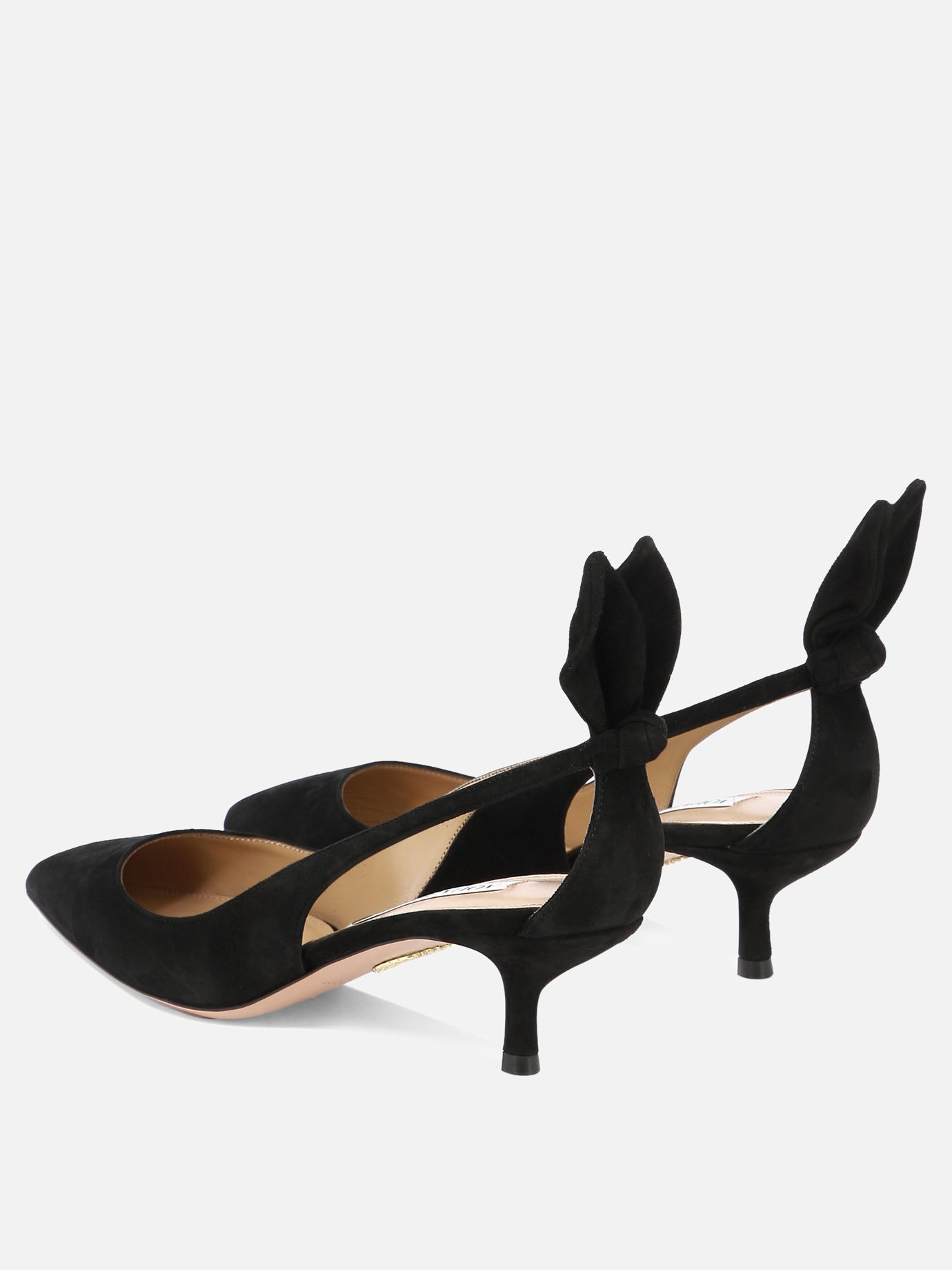 Aquazzura "Bow Tie Pump 50 mm" Décolleté Black

