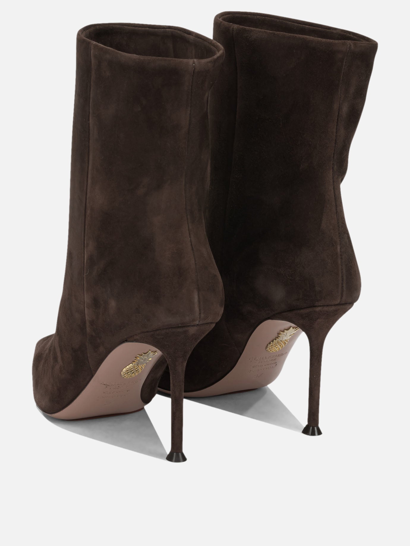 Zipped boots 100% calf leather - 100% calf leather  Brown - Aquazzura Women | PDP | VIETTI Online Store | thumbnail_4