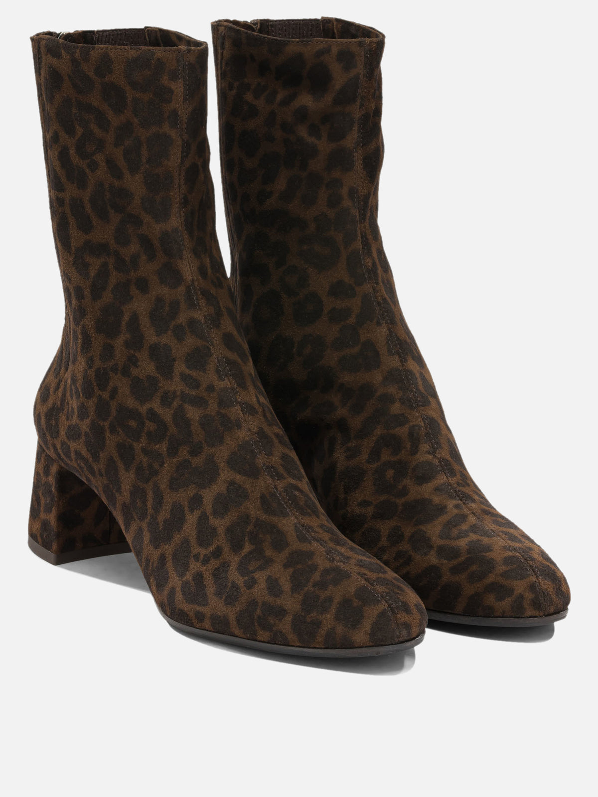 Aquazzura "Saint Honore 50 mm" Ankle Boots with Zipper Brown - VIETTI