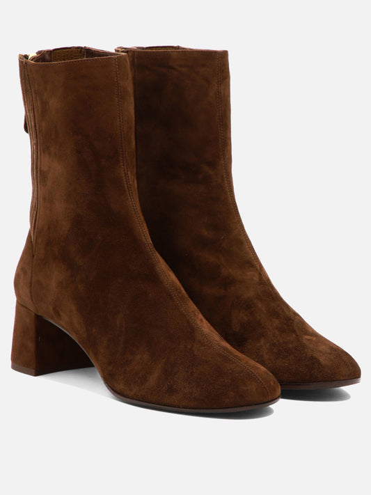 Zipped boots 95% lamb leather 5% polyester - 100% calf leather  Brown - Aquazzura Women | PLP | VIETTI Online Store | 2
