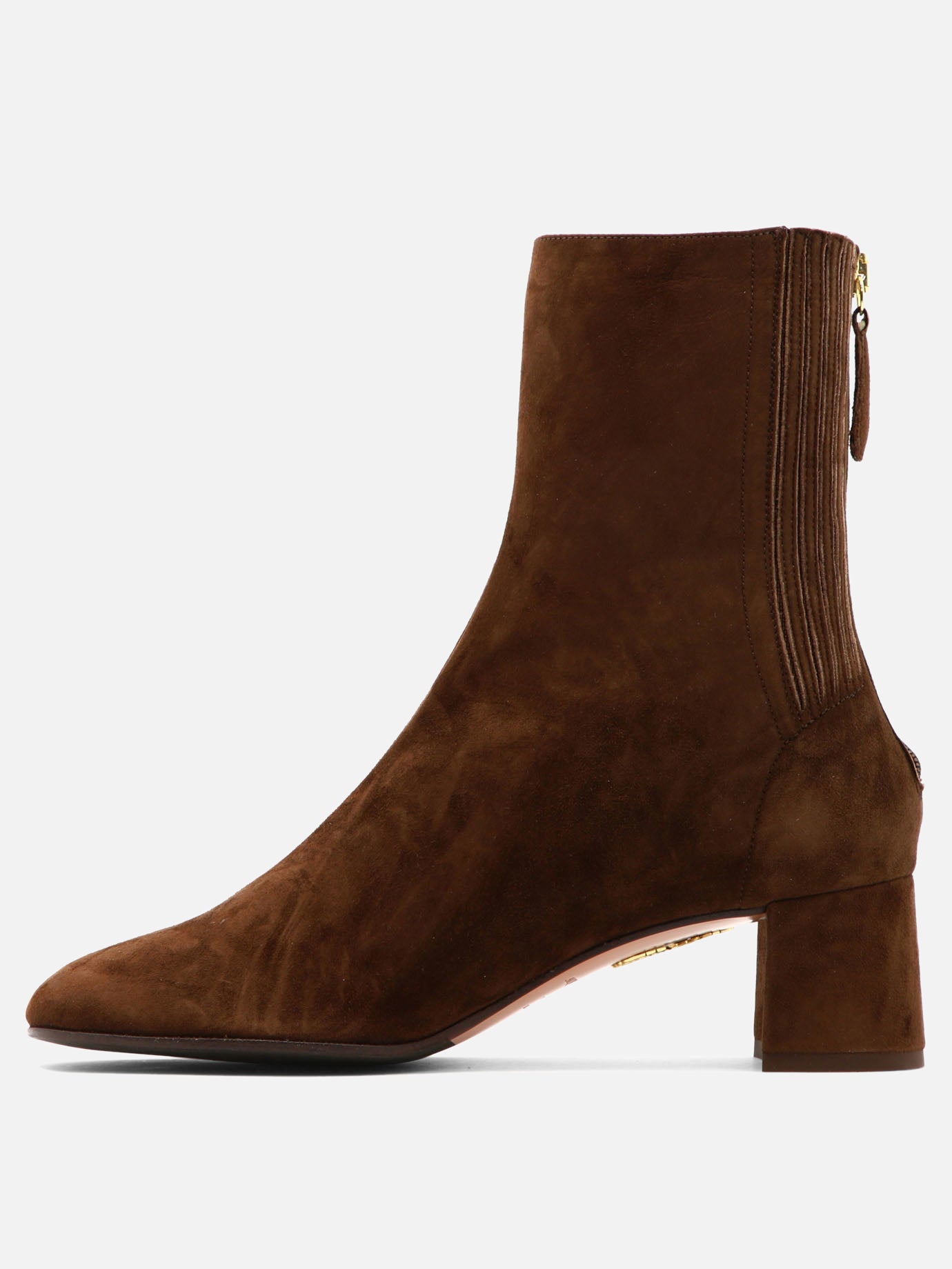 Zipped boots 95% lamb leather 5% polyester - 100% calf leather  Brown - Aquazzura Women | PDP | VIETTI Online Store | thumbnail_3