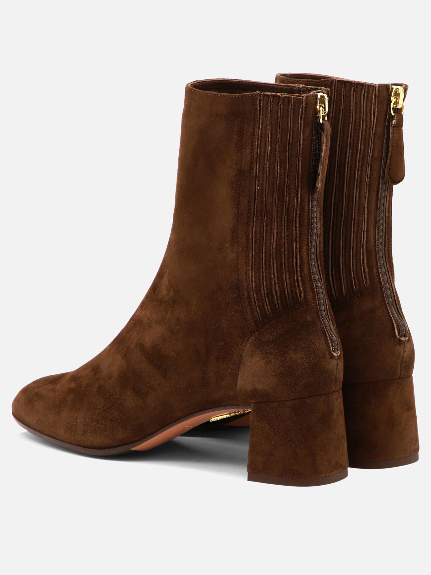 Zipped boots 95% lamb leather 5% polyester - 100% calf leather  Brown - Aquazzura Women | PDP | VIETTI Online Store | Zoom-Modal_4
