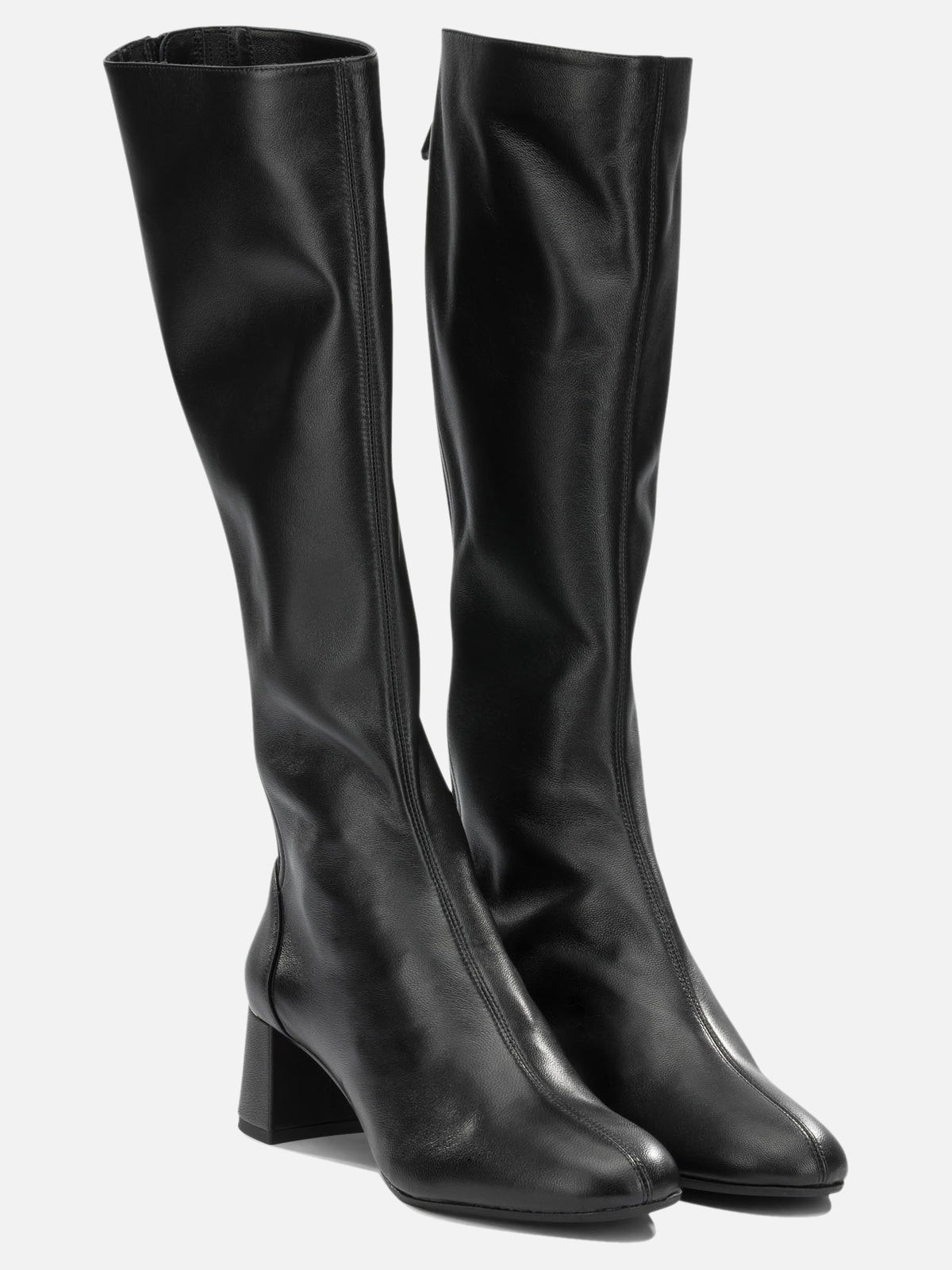 Aquazzura "Saint Honore 50MM" Knee-High Boots Black

