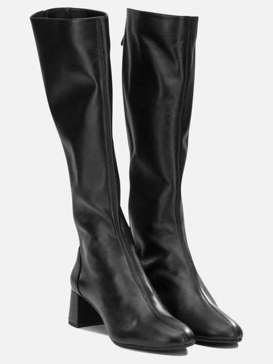 Aquazzura "Saint Honore 50MM" Knee-High Boots Black

