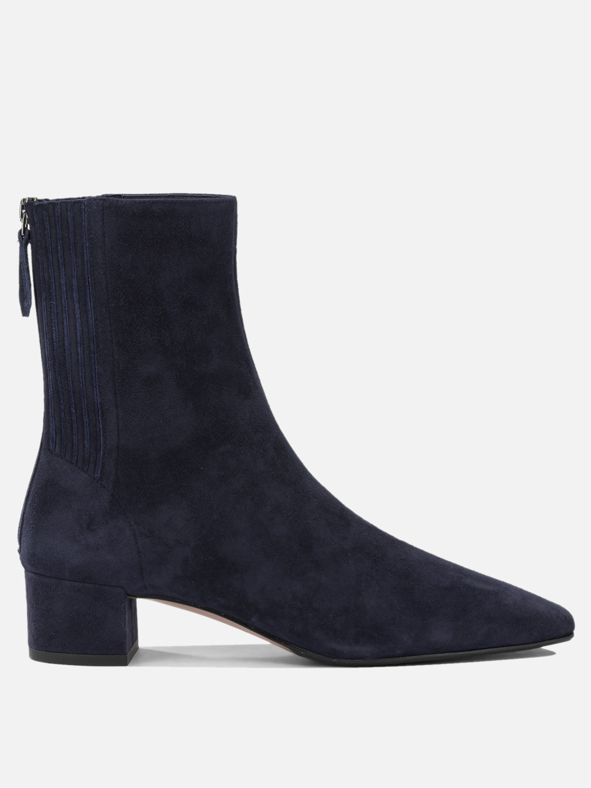 Aquazzura "Saint Honoré 35MM" Ankle Boots with Zipper Blue - VIETTI
