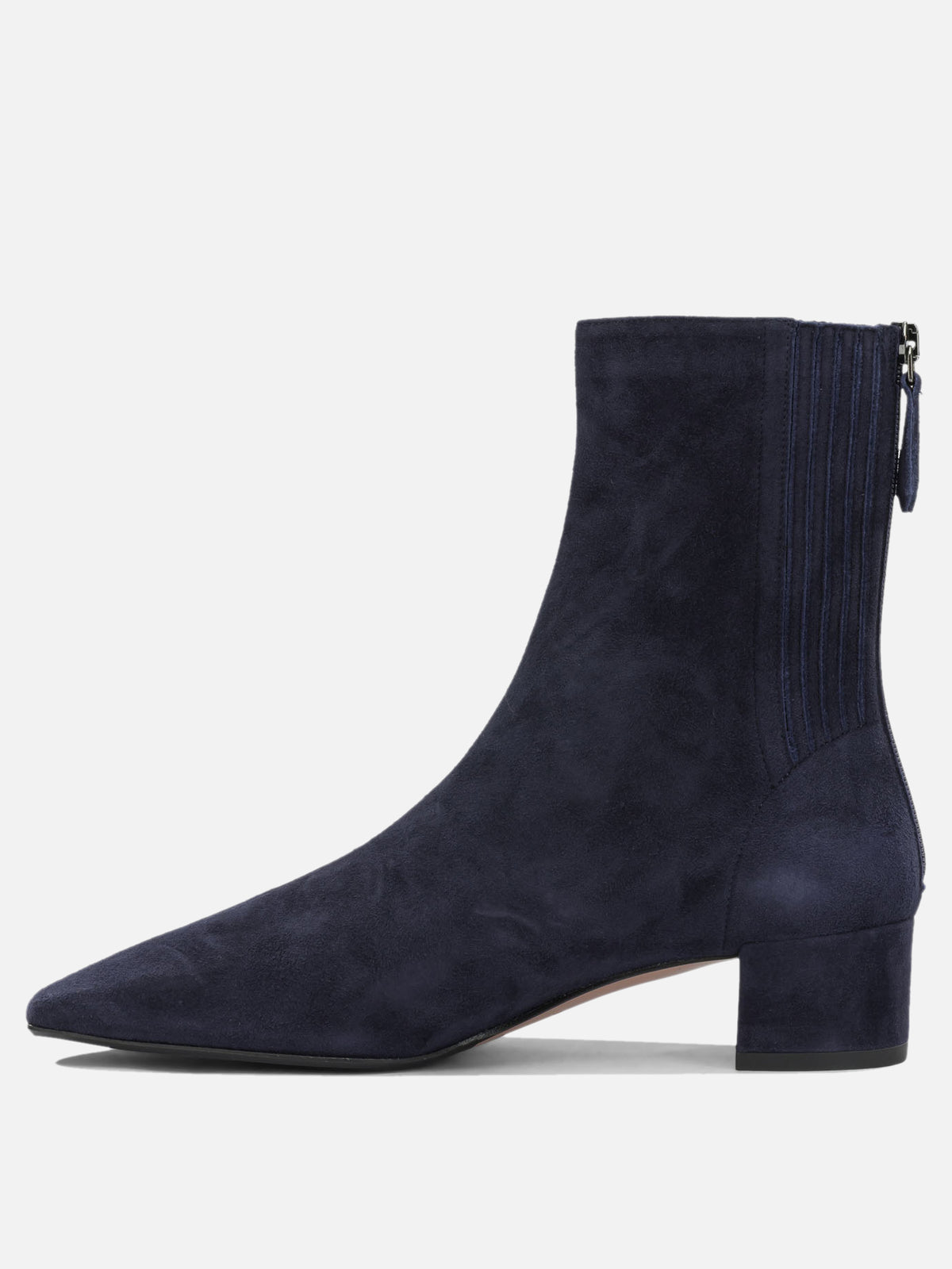 Aquazzura "Saint Honoré 35MM" Ankle Boots with Zipper Blue - VIETTI