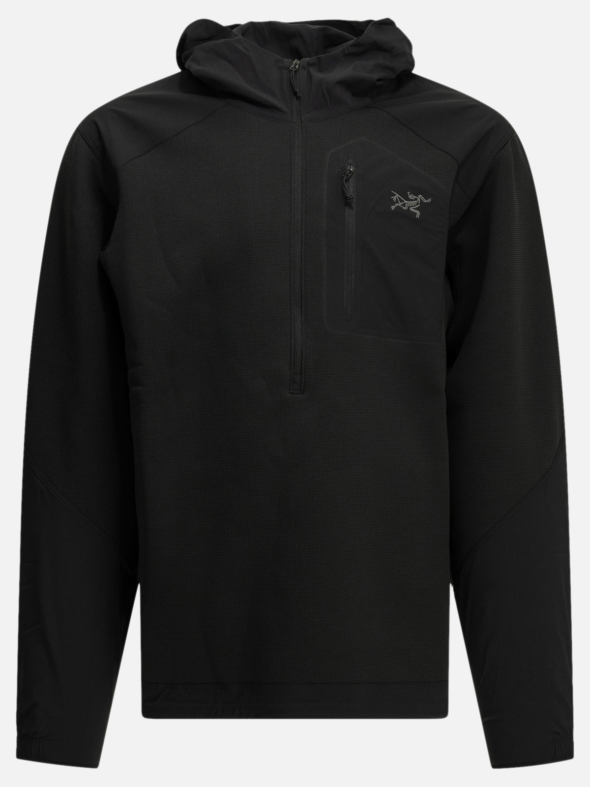 Arc'teryx "Konseal" Half-Zip Sweatshirt Black - VIETTI