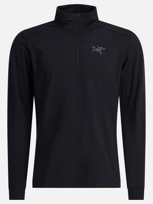Arc'teryx "Rho LT" Half-Zip Sweatshirt Black

