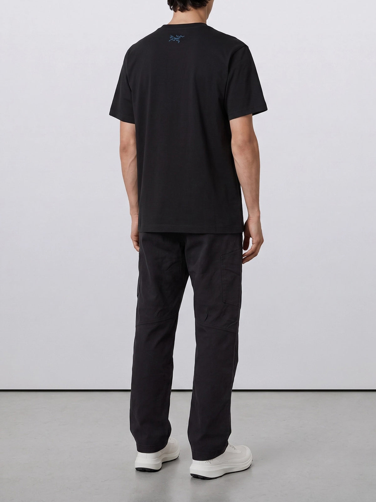 Arc'teryx "Kragg Cotton Lithographica SS" crewneck T-shirt Black - VIETTI