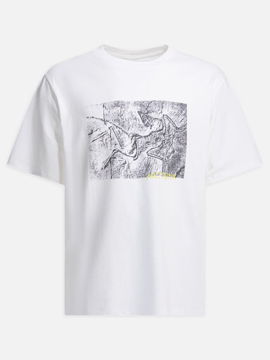 Arc'teryx "Kragg Cotton Lithographica SS" crewneck T-shirt White

